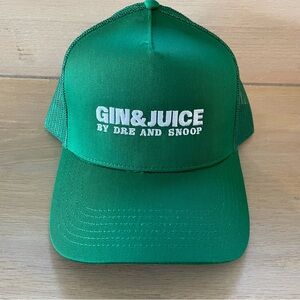 Dre And Snoop - Gin & Juice Hat - Green SnapBack Hat